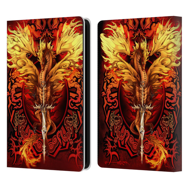 Ruth Thompson Dragons Flameblade Leather Book Wallet Case Cover For Amazon Kindle Paperwhite 5 (2021)