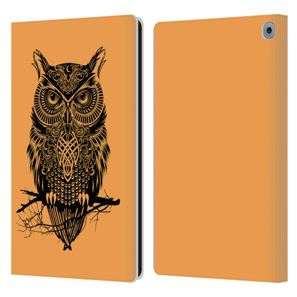 Rachel Caldwell Animals 3 Owl 2 Leather Book Wallet Case Cover For Amazon Fire HD 10 / Plus 2021