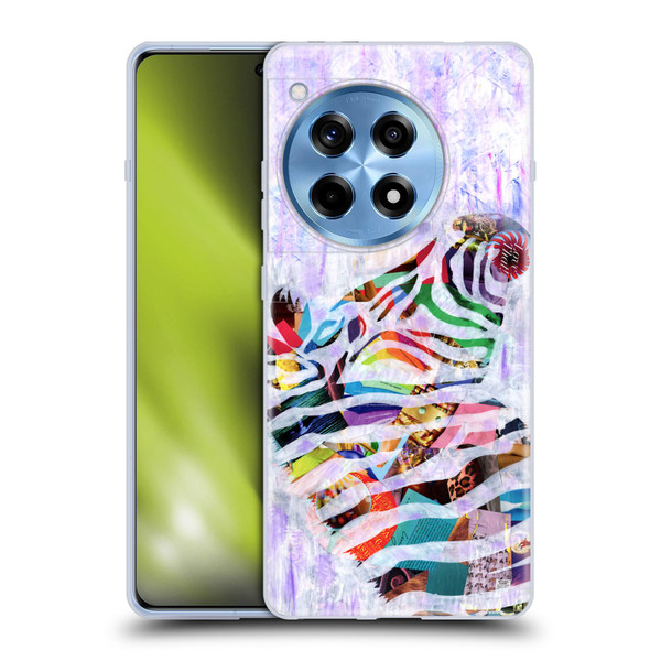 Artpoptart Animals Purple Zebra Soft Gel Case for OnePlus 12R