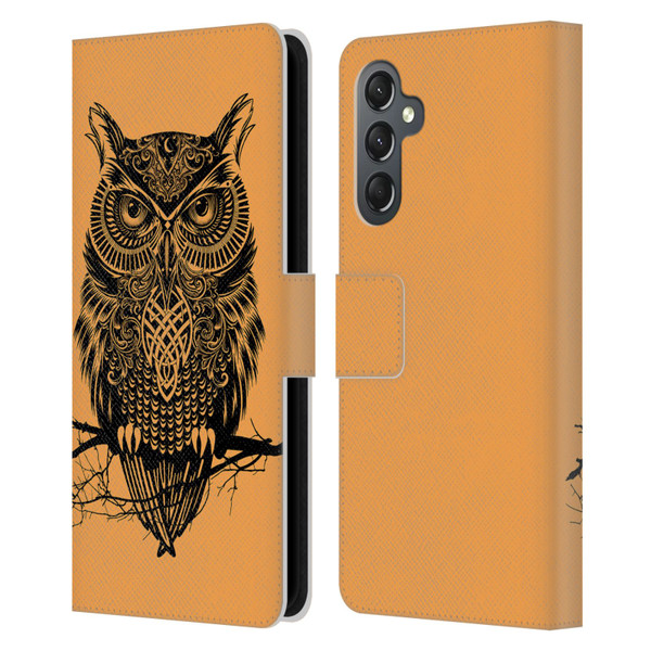 Rachel Caldwell Animals 3 Owl 2 Leather Book Wallet Case Cover For Samsung Galaxy A25 5G