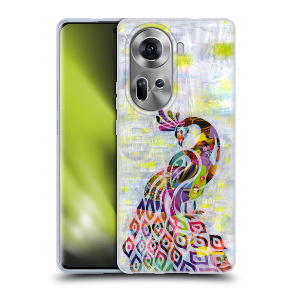 Artpoptart Animals Peacock Soft Gel Case for OPPO Reno11