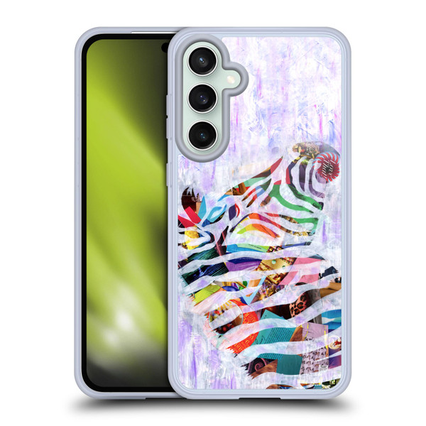 Artpoptart Animals Purple Zebra Soft Gel Case for Samsung Galaxy S23 FE 5G