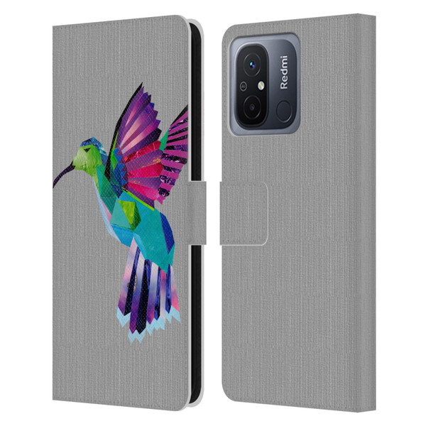 Artpoptart Animals Hummingbird Leather Book Wallet Case Cover For Xiaomi Redmi 12C