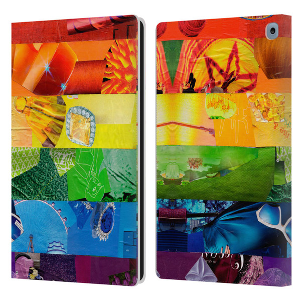 Artpoptart Flags LGBT Leather Book Wallet Case Cover For Amazon Fire HD 10 / Plus 2021