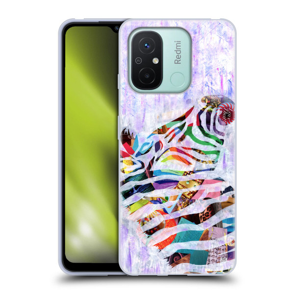 Artpoptart Animals Purple Zebra Soft Gel Case for Xiaomi Redmi 12C