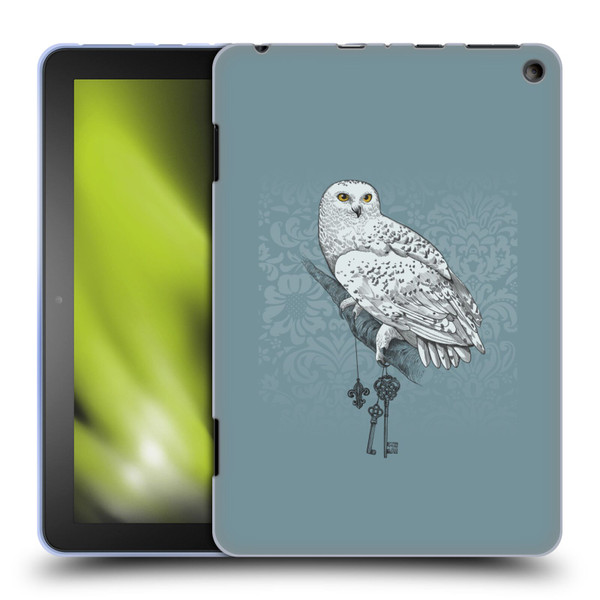 Rachel Caldwell Illustrations Key Holder Soft Gel Case for Amazon Fire HD 8/Fire HD 8 Plus 2020