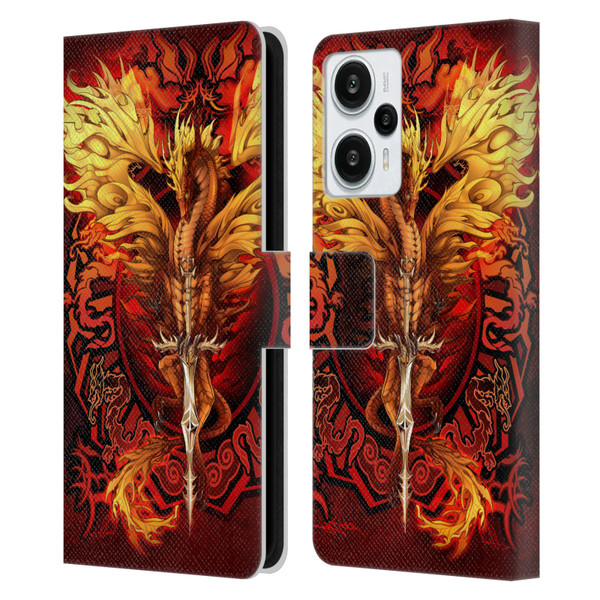 Ruth Thompson Dragons Flameblade Leather Book Wallet Case Cover For Xiaomi Redmi Note 12T