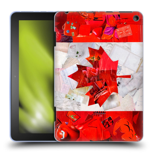 Artpoptart Flags Canada Soft Gel Case for Amazon Fire HD 8/Fire HD 8 Plus 2020