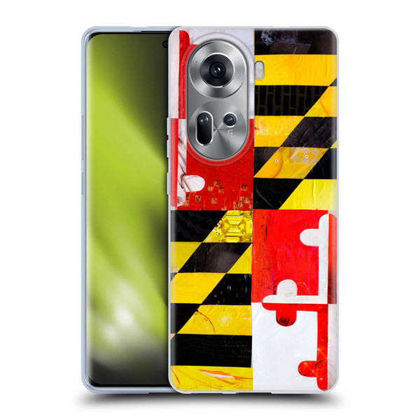 Artpoptart Flags Maryland Soft Gel Case for OPPO Reno11