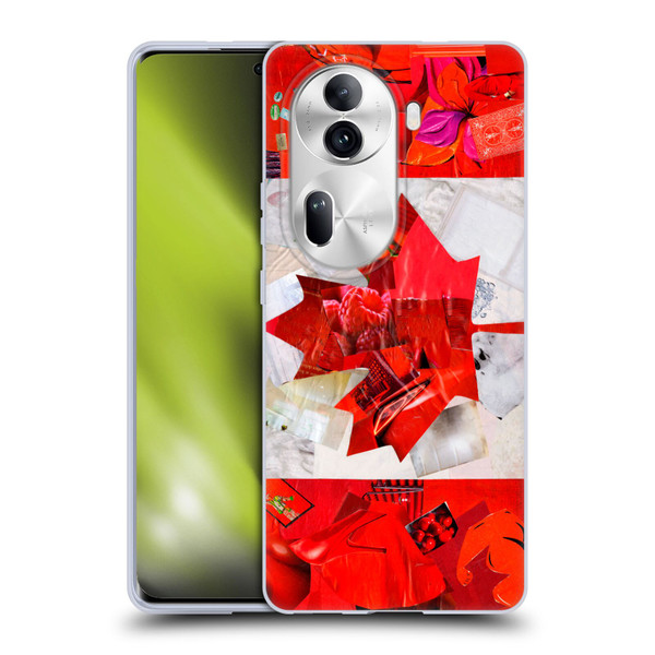Artpoptart Flags Canada Soft Gel Case for OPPO Reno11 Pro