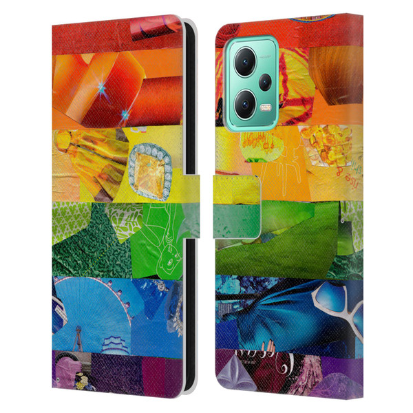 Artpoptart Flags LGBT Leather Book Wallet Case Cover For Xiaomi Redmi Note 12 5G