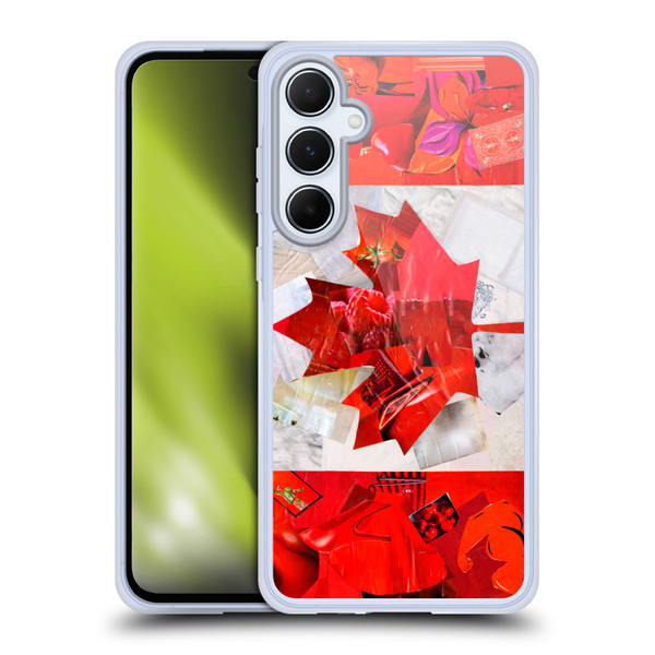 Artpoptart Flags Canada Soft Gel Case for Samsung Galaxy A55 5G
