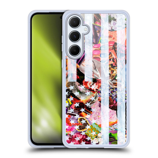 Artpoptart Flags Murican Soft Gel Case for Samsung Galaxy A55 5G