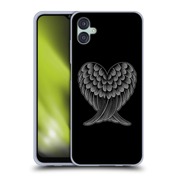 Rachel Caldwell Illustrations Heart Wings Soft Gel Case for Samsung Galaxy M04 5G / A04e