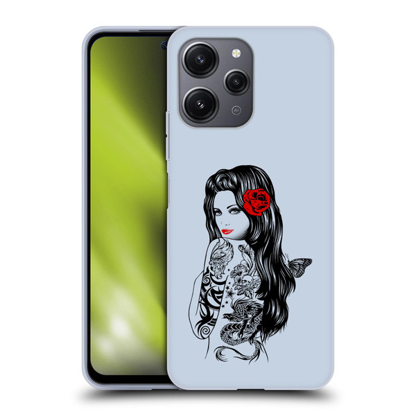 Rachel Caldwell Illustrations Tattoo Girl Soft Gel Case for Xiaomi Redmi 12