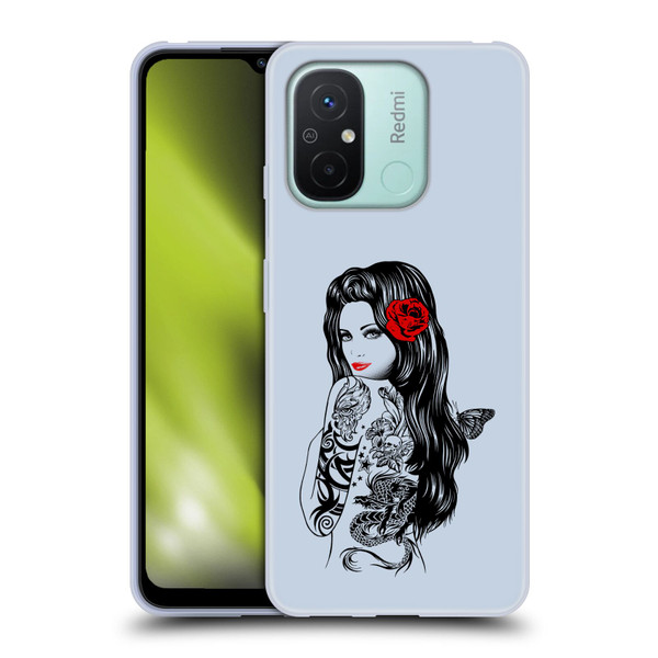 Rachel Caldwell Illustrations Tattoo Girl Soft Gel Case for Xiaomi Redmi 12C