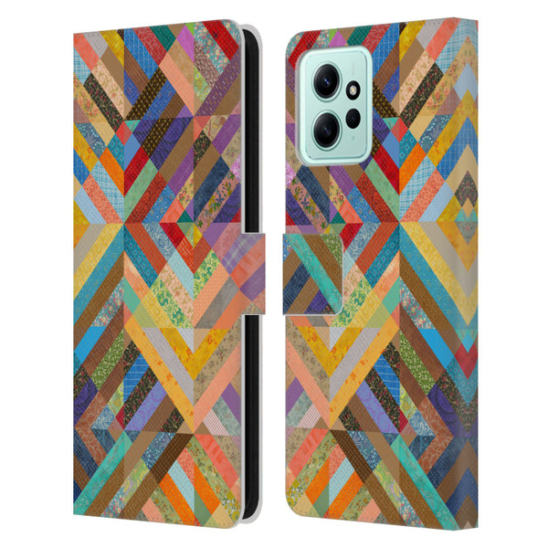 Rachel Caldwell Patterns Superst Leather Book Wallet Case Cover For Xiaomi Redmi 12