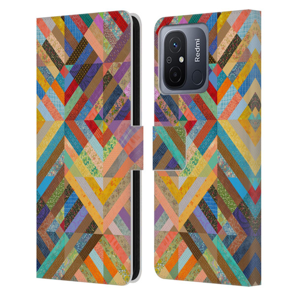 Rachel Caldwell Patterns Superst Leather Book Wallet Case Cover For Xiaomi Redmi 12C
