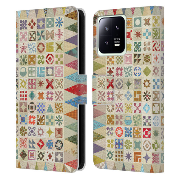 Rachel Caldwell Patterns Jane Leather Book Wallet Case Cover For Xiaomi 13 5G