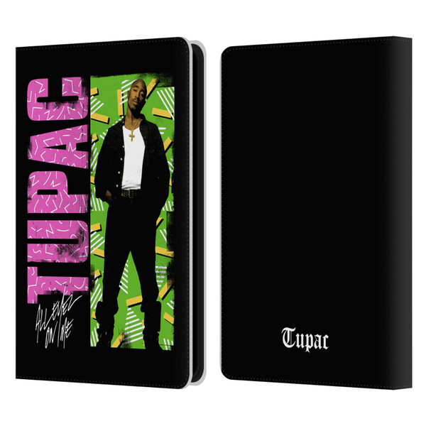 Tupac Shakur Key Art Distressed Look Leather Book Wallet Case Cover For Amazon Kindle Paperwhite 5 (2021)