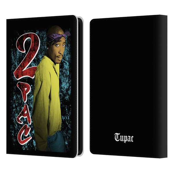 Tupac Shakur Key Art Vintage Leather Book Wallet Case Cover For Amazon Kindle Paperwhite 5 (2021)