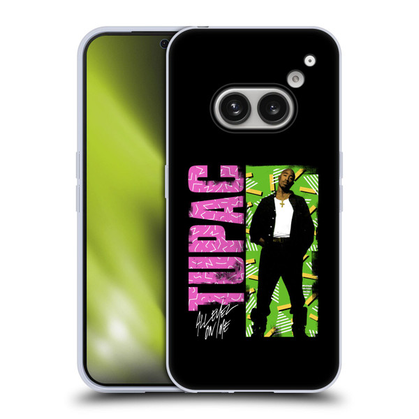 Tupac Shakur Key Art Distressed Look Soft Gel Case for Nothing Phone (2a)