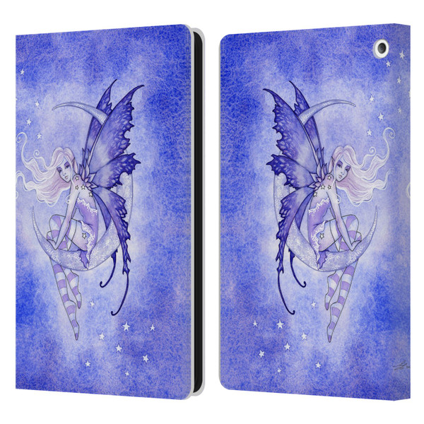 Amy Brown Elemental Fairies Moon Fairy Leather Book Wallet Case Cover For Amazon Fire HD 8/Fire HD 8 Plus 2020