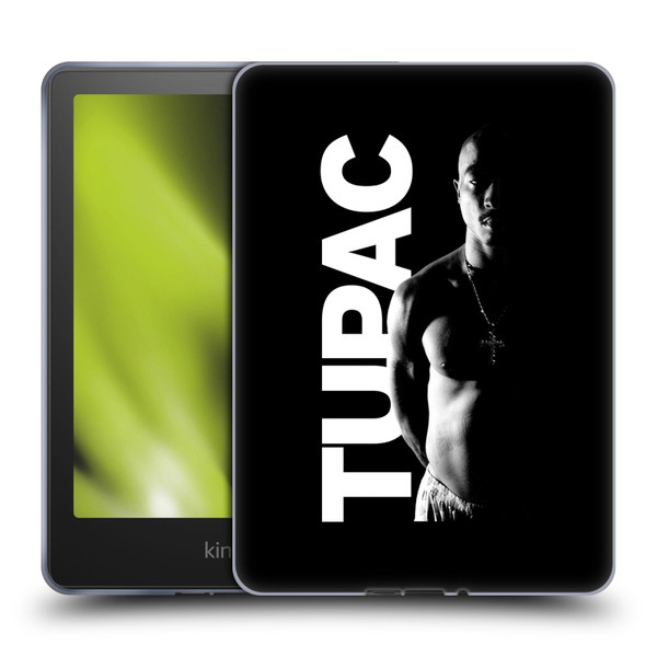 Tupac Shakur Key Art Black And White Soft Gel Case for Amazon Kindle Paperwhite 5 (2021)