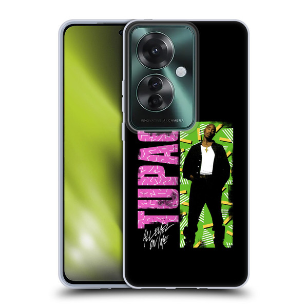 Tupac Shakur Key Art Distressed Look Soft Gel Case for OPPO Reno11 F 5G / F25 Pro 5G