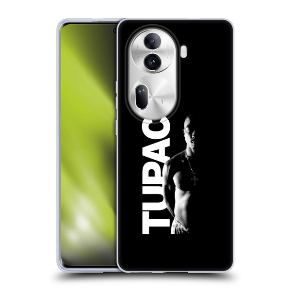 Tupac Shakur Key Art Black And White Soft Gel Case for OPPO Reno11 Pro