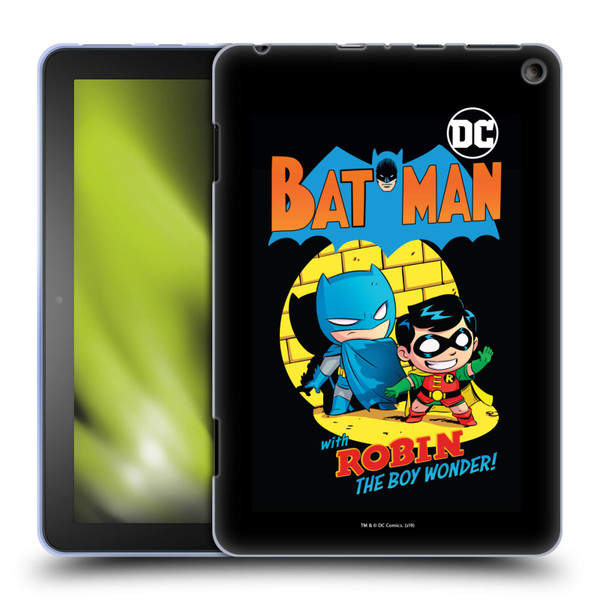 Super Friends DC Comics Toddlers Comic Covers Batman And Robin Soft Gel Case for Amazon Fire HD 8/Fire HD 8 Plus 2020
