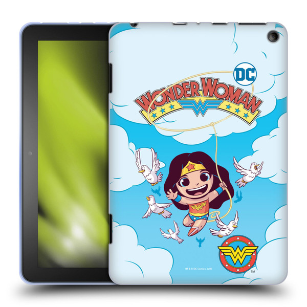 Super Friends DC Comics Toddlers Comic Covers Wonder Woman 1 Soft Gel Case for Amazon Fire HD 8/Fire HD 8 Plus 2020