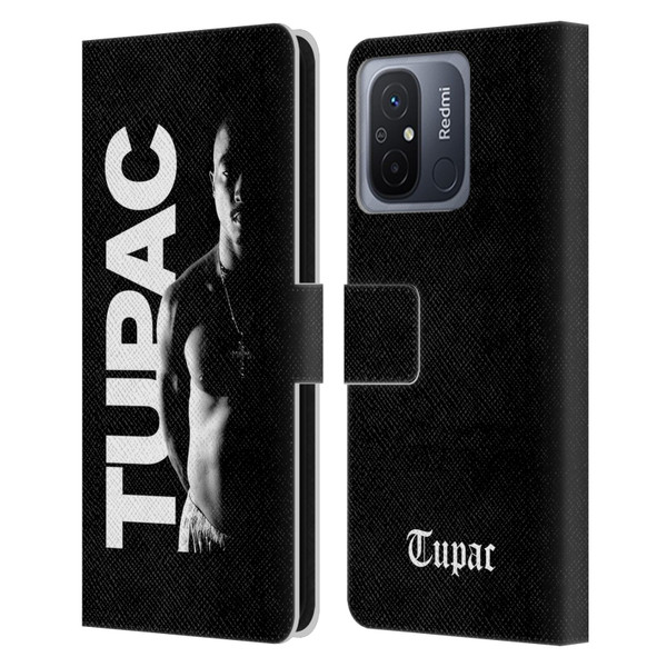 Tupac Shakur Key Art Black And White Leather Book Wallet Case Cover For Xiaomi Redmi 12C