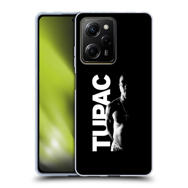 Tupac Shakur Key Art Black And White Soft Gel Case for Xiaomi Redmi Note 12 Pro 5G