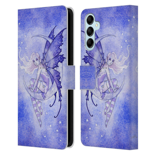 Amy Brown Elemental Fairies Moon Fairy Leather Book Wallet Case Cover For Samsung Galaxy M14 5G