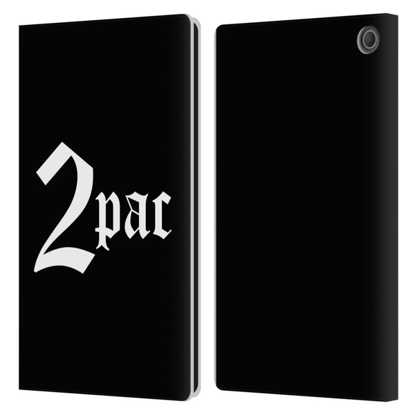 Tupac Shakur Logos Old English Leather Book Wallet Case Cover For Amazon Fire Max 11 2023