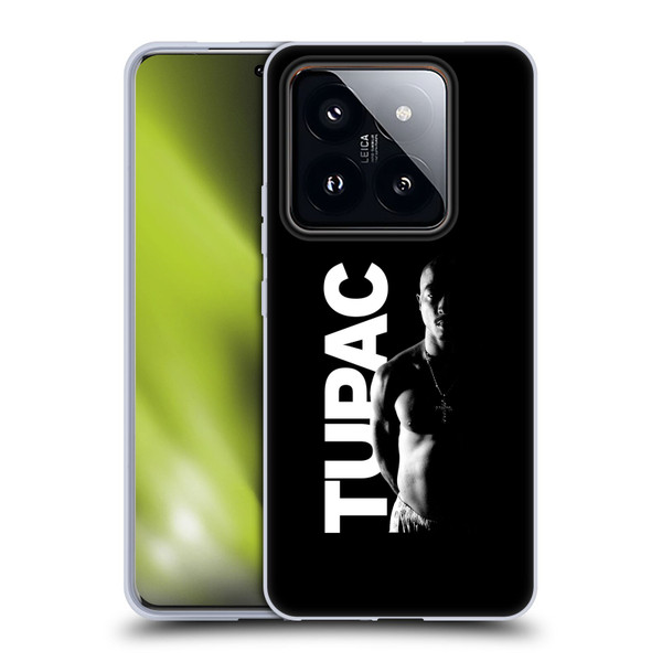 Tupac Shakur Key Art Black And White Soft Gel Case for Xiaomi 14 Pro