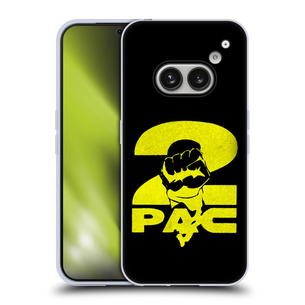Tupac Shakur Logos Yellow Fist Soft Gel Case for Nothing Phone (2a)