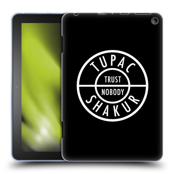 Tupac Shakur Logos Trust Nobody Soft Gel Case for Amazon Fire HD 8/Fire HD 8 Plus 2020