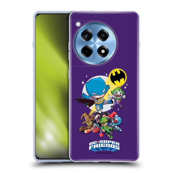 Super Friends DC Comics Toddlers Composed Art Batman Soft Gel Case for OnePlus 12R