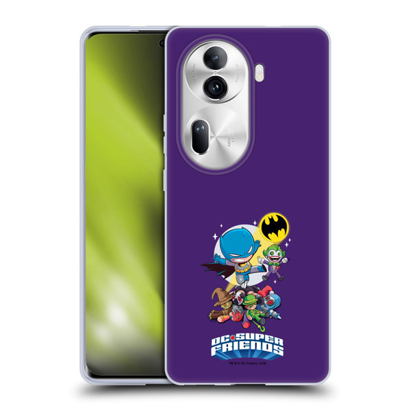 Super Friends DC Comics Toddlers Composed Art Batman Soft Gel Case for OPPO Reno11 Pro