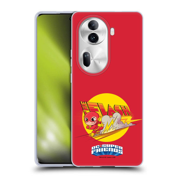 Super Friends DC Comics Toddlers Composed Art The Flash Soft Gel Case for OPPO Reno11 Pro