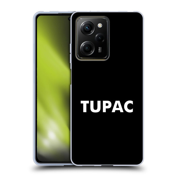 Tupac Shakur Logos Sans Serif Soft Gel Case for Xiaomi Redmi Note 12 Pro 5G