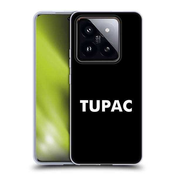 Tupac Shakur Logos Sans Serif Soft Gel Case for Xiaomi 14 Pro