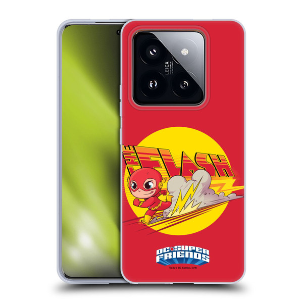 Super Friends DC Comics Toddlers Composed Art The Flash Soft Gel Case for Xiaomi 14 Pro