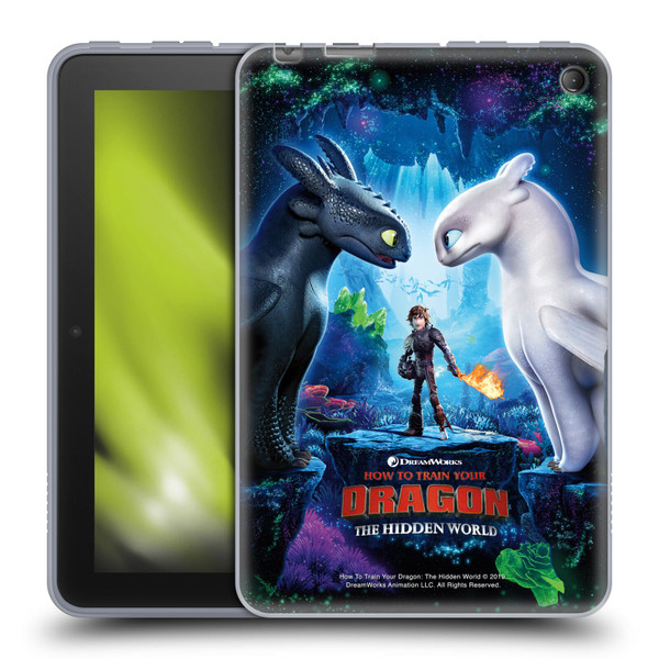How To Train Your Dragon III The Hidden World Hiccup, Toothless & Light Fury Soft Gel Case for Amazon Fire 7 2022