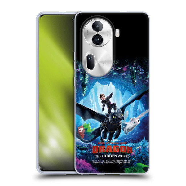 How To Train Your Dragon III The Hidden World Hiccup, Toothless & Light Fury 2 Soft Gel Case for OPPO Reno11 Pro