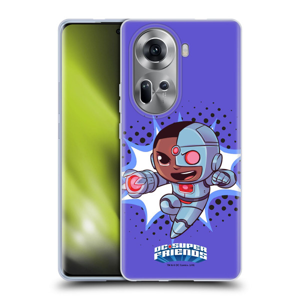 Super Friends DC Comics Toddlers 1 Cyborg Soft Gel Case for OPPO Reno11