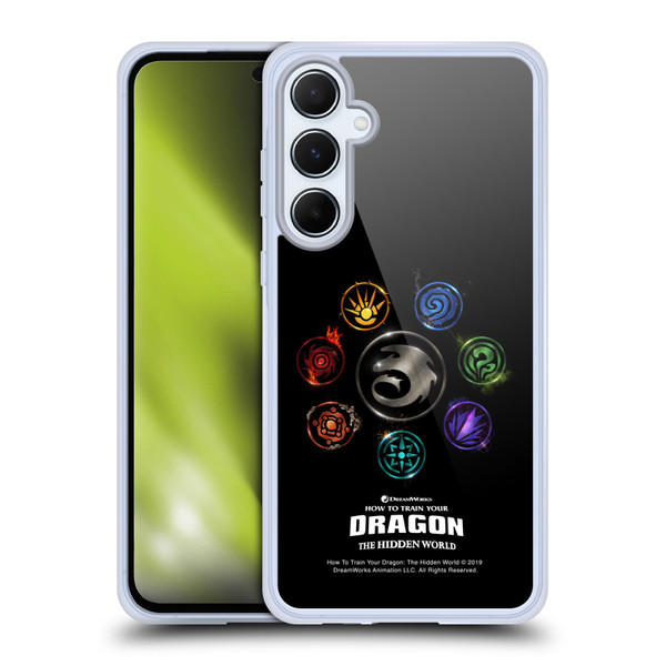 How To Train Your Dragon III Icon Art Group Soft Gel Case for Samsung Galaxy A55 5G