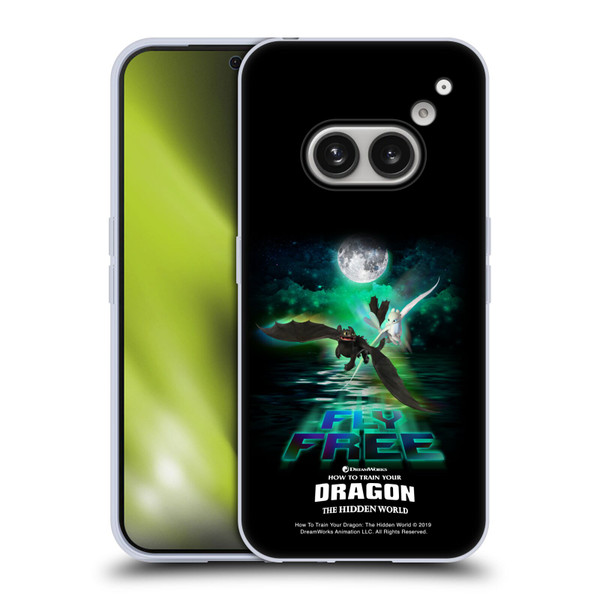How To Train Your Dragon III Night And Light Toothless & Light Fury Fly Soft Gel Case for Nothing Phone (2a)